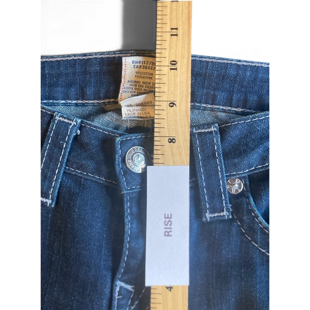 True Religion Becky Vintage Dark Wash Straight Leg Jeans USA Made Womens Size 29 - Picture 9 of 11